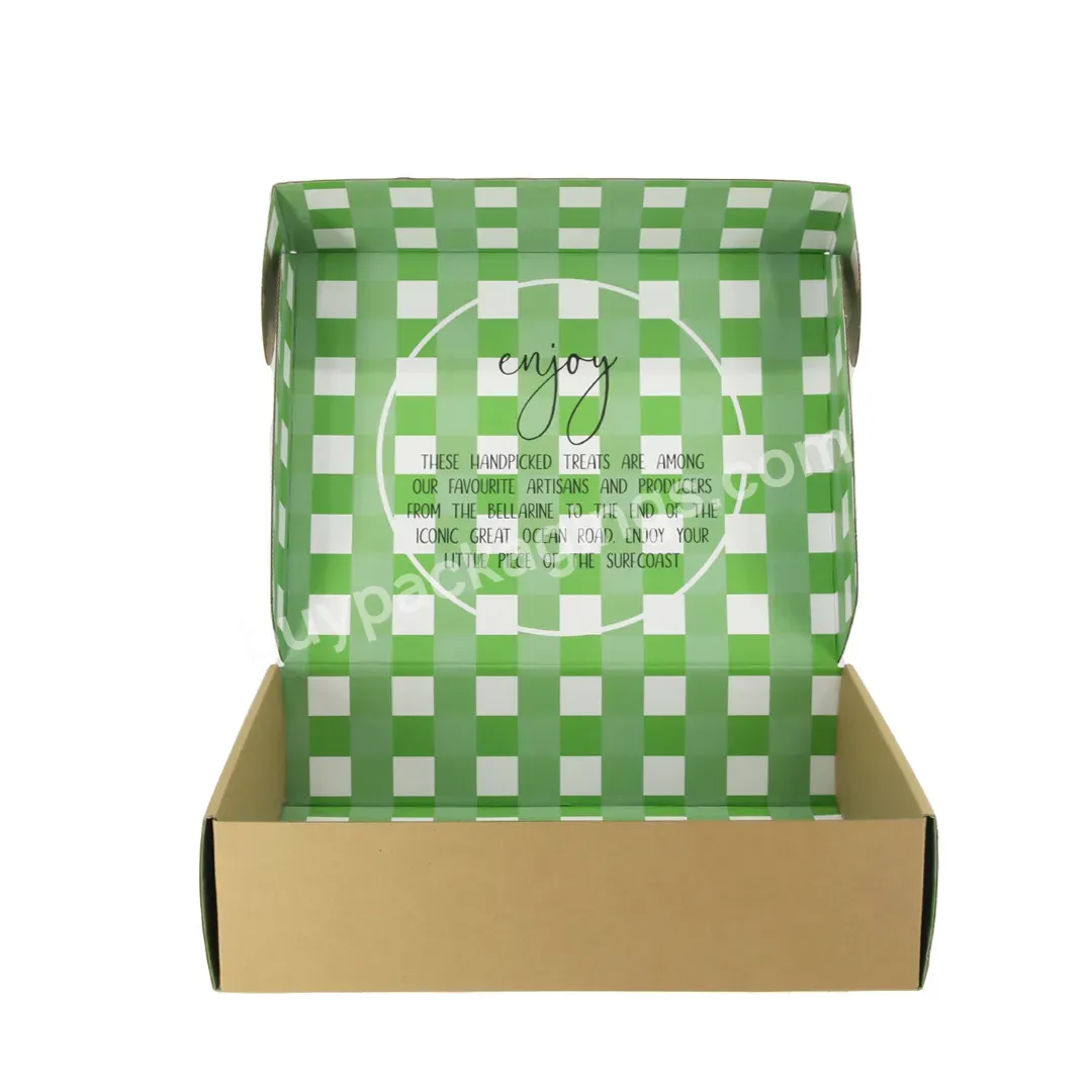 Recycled Mailer Carton Cardboard Packaging Biodegradable Small Paper Corrugated Shipping Box Custom Logo Print