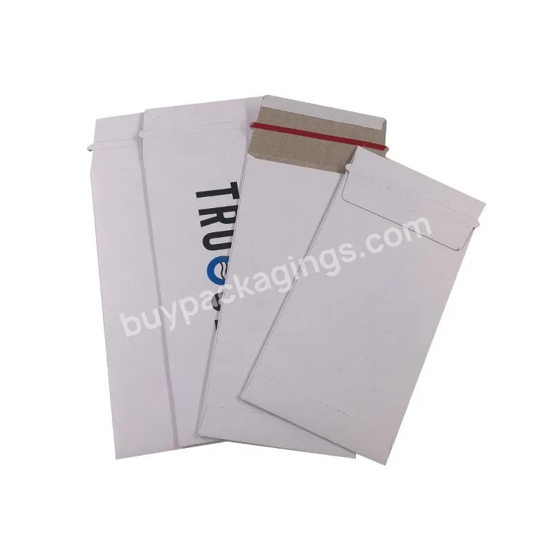 Recycled Non Bendable Self Seal Rigid Board Grey Cardboard Stay Flat Envelope  Mailers