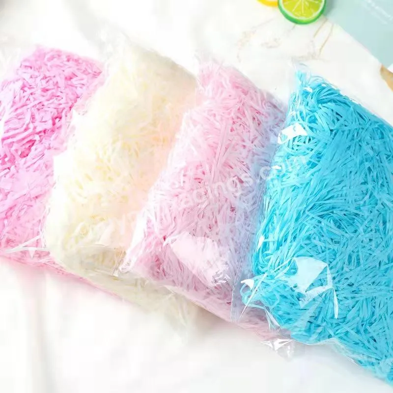 Recycled Packaging 100gBag Colorful Decorative Shredded Paper Packaging Gift Filler