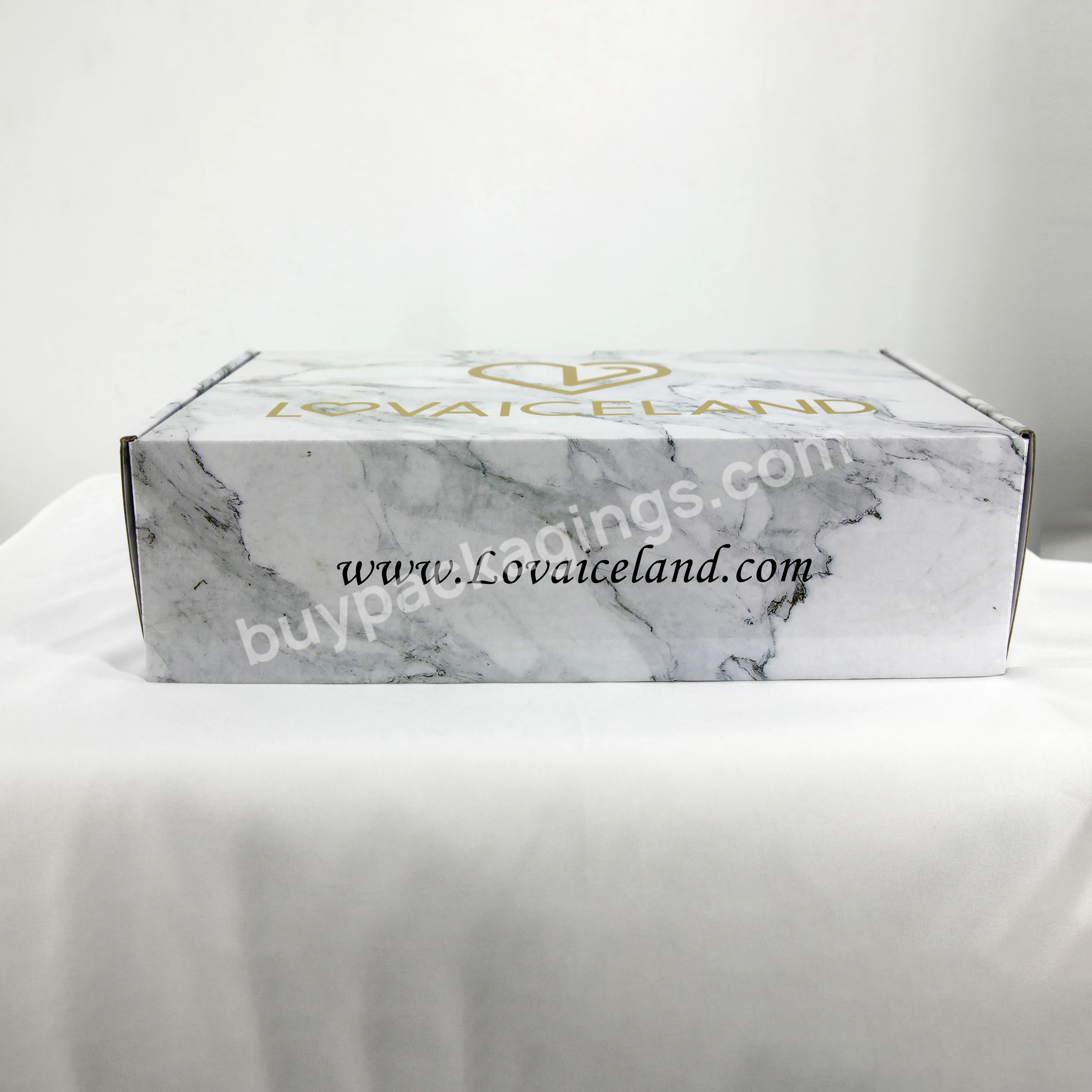 Recycled Small Corrugated Eco Friendly Printed Rigid Corrugated Shipping Box With Logo