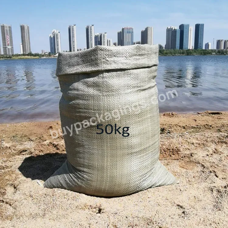 Recycled Very Cheap Packing Building Pp Woven Green Garbage Bag For Construction Waste