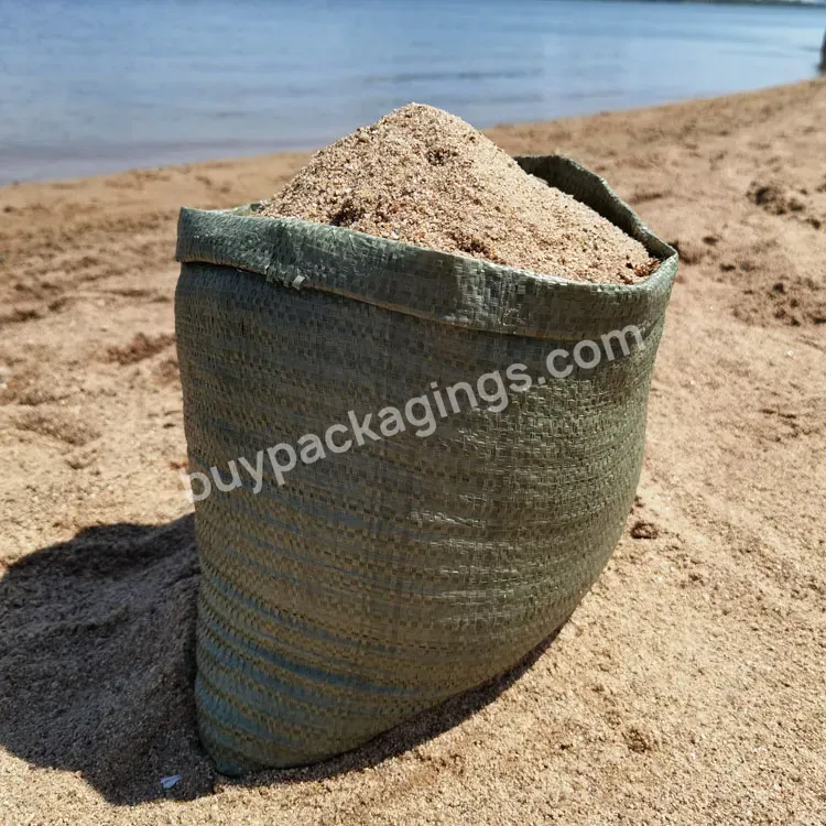 Recycled Very Cheap Packing Building Pp Woven Green Garbage Bag For Construction Waste