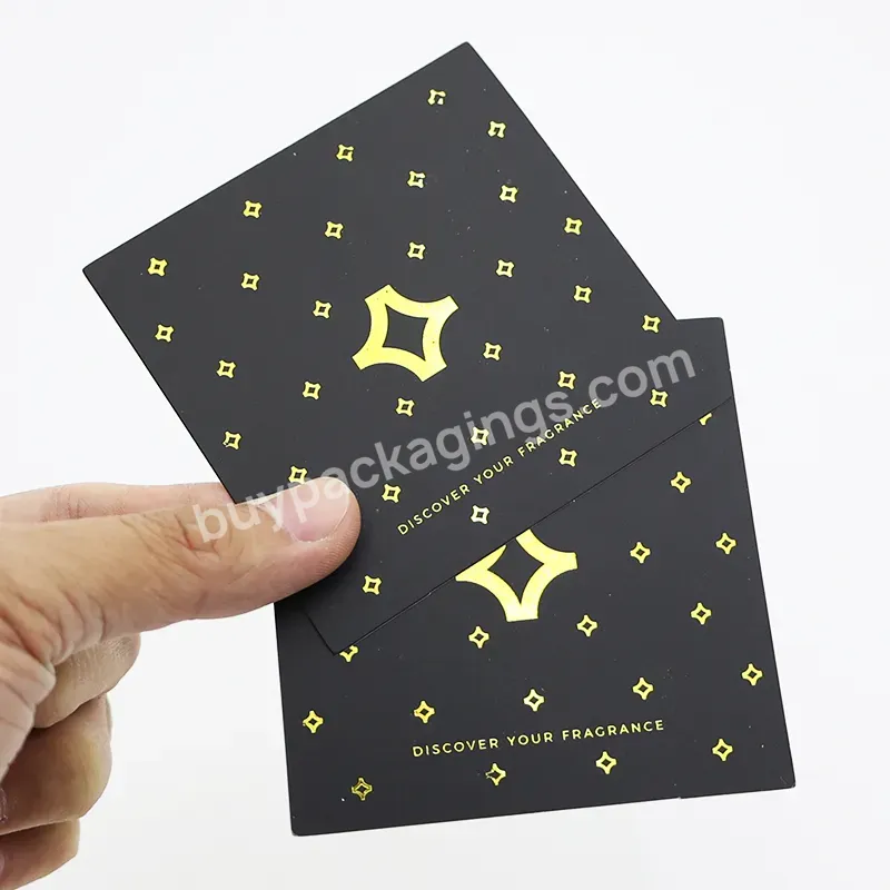 Recycling High Quality Eco Friendly Custom 4*4 Inches Square Black Business Greeting Paper Cards