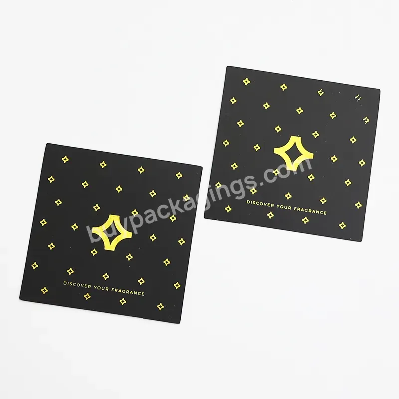 Recycling High Quality Eco Friendly Custom 4*4 Inches Square Black Business Greeting Paper Cards