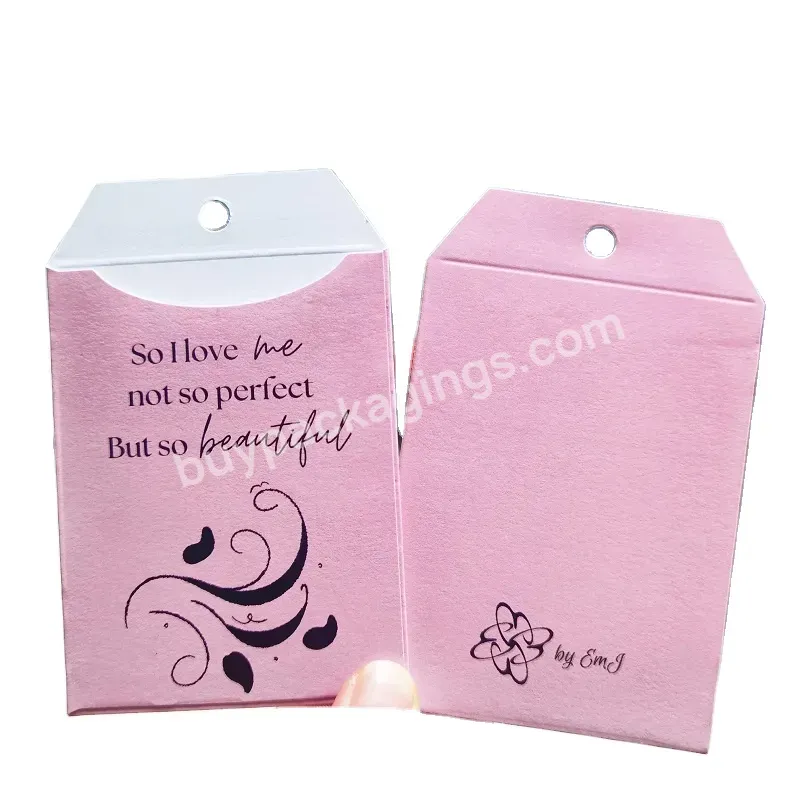 Recycling High Quality Eco Friendly Custom Luxury Boutique Business Card Holder Label Sleeve With Hole