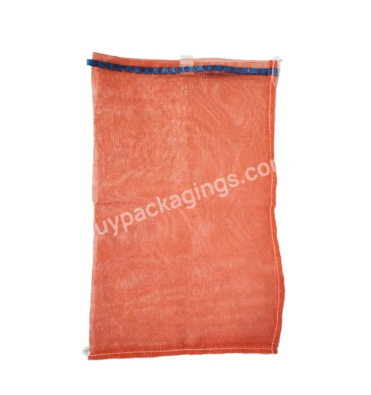 Red Pp Leno Mesh Bag For Packing Vegetable Potato Onion Bags