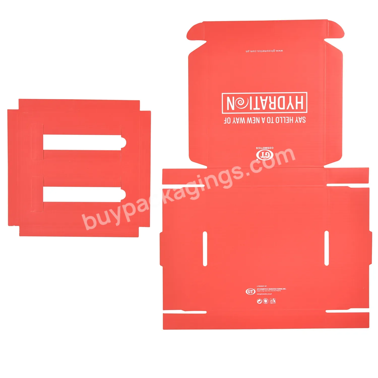 Red Unique Corrugated Shipping Boxes Custom Logo Cardboard Mailer Box