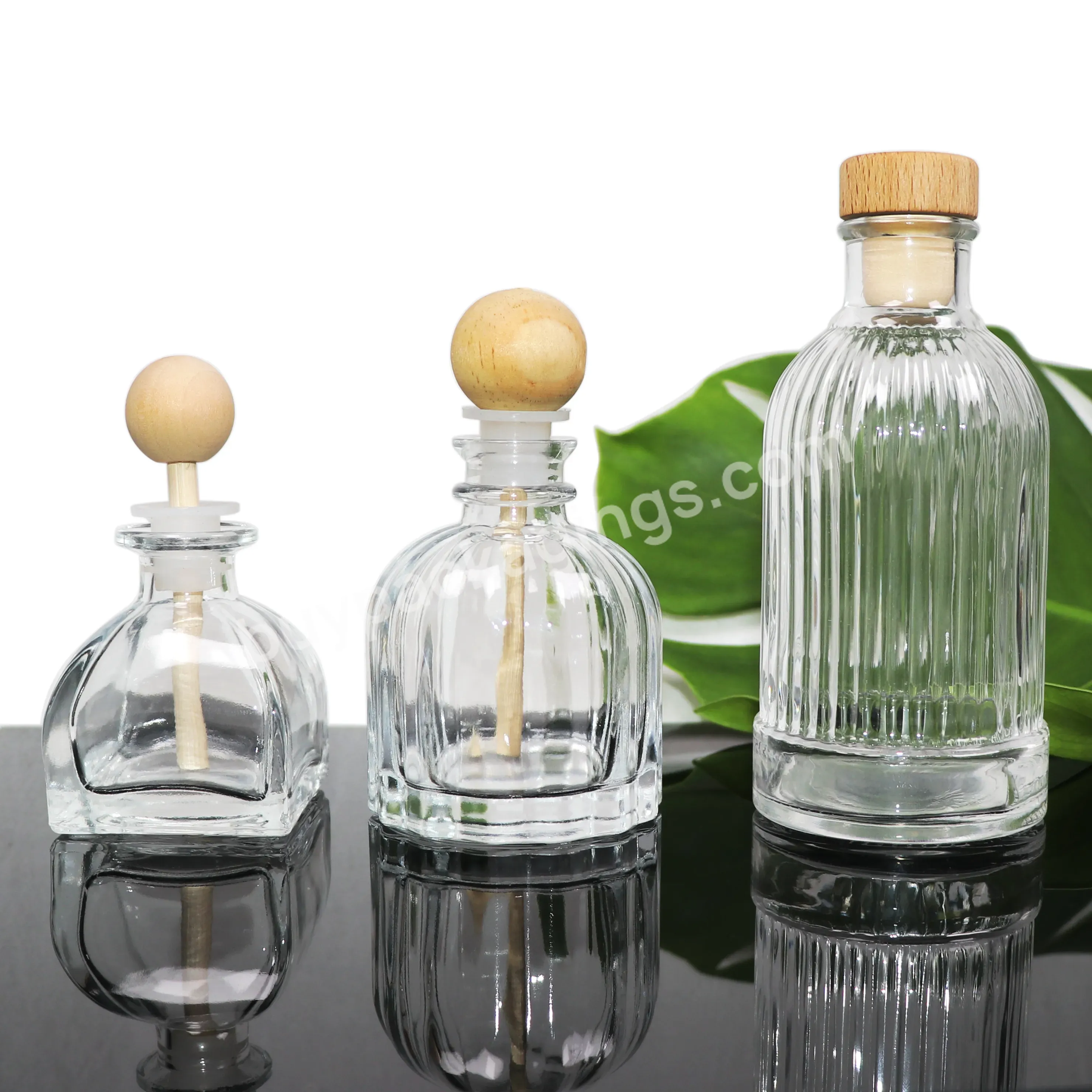 Reed-diffuser-bottles-wholesale Reed 80ml 100ml 120ml Diffuser Bottle Wood Lid