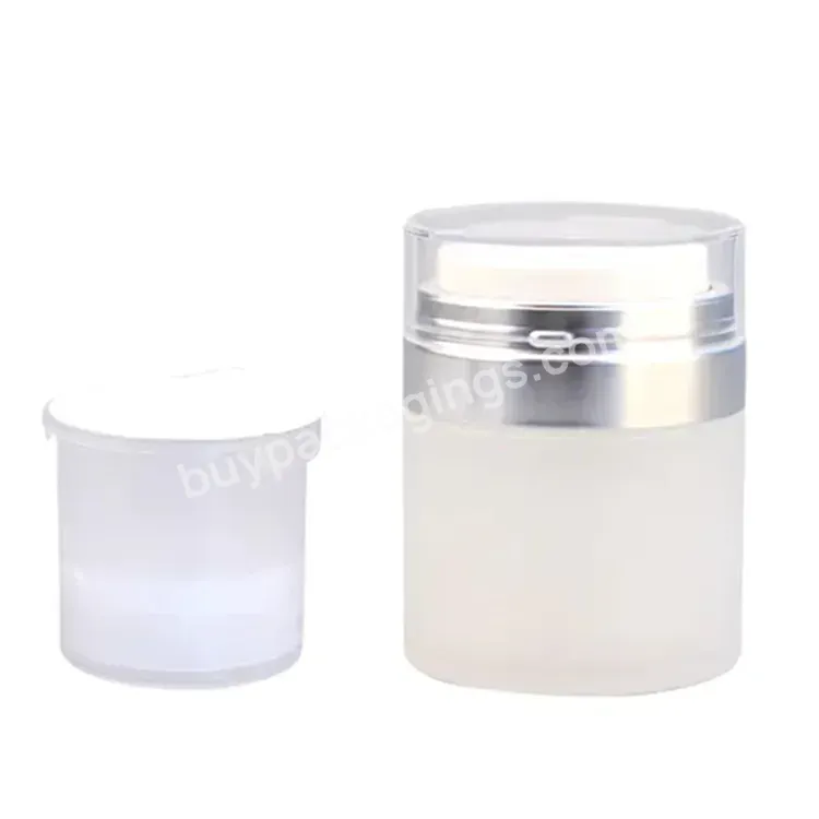 Refillable 30g 50g Double Wall Replaceable Airless Pump Jar For Skin Care Serum Lotion Cosmetic Packaging