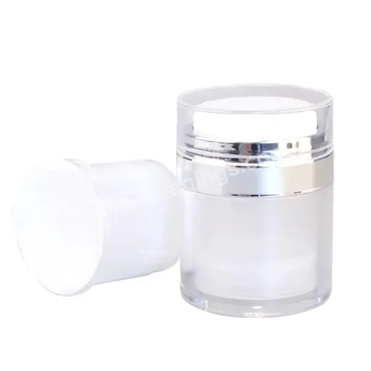 Refillable 30g 50g Double Wall Replaceable Airless Pump Jar For Skin Care Serum Lotion Cosmetic Packaging