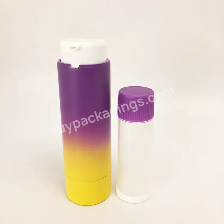 Refillable Custom Luxury Cosmetic Airless Pump Bottle 30ml 50ml