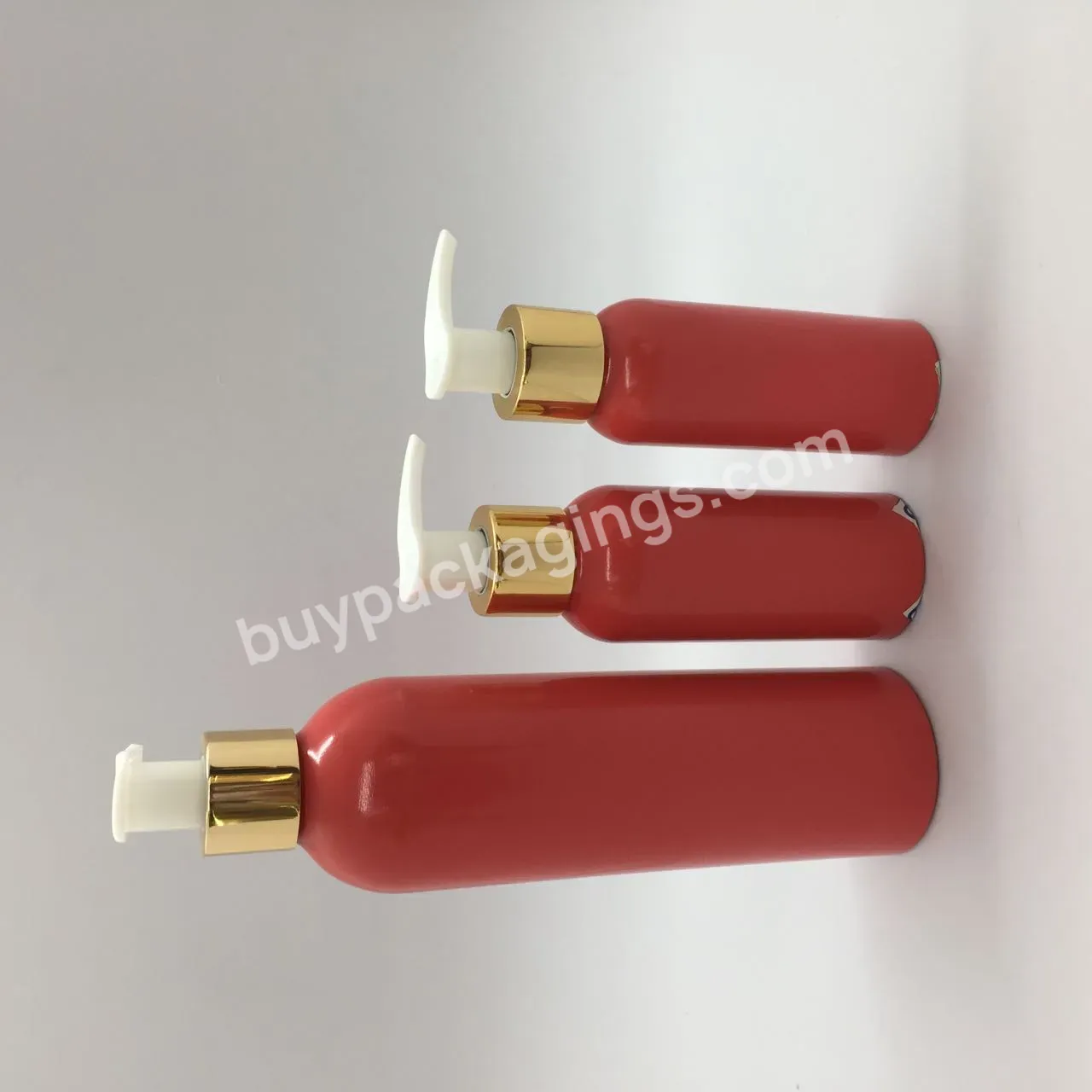 Refillable Empty Metal Atomizer Bottles Aluminum Red 50ml