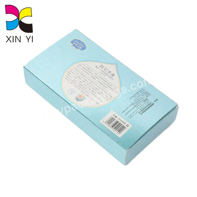 Reflective Shiny Silver Card Contact Lens Paper Box False Eyelash Packaging Boxes