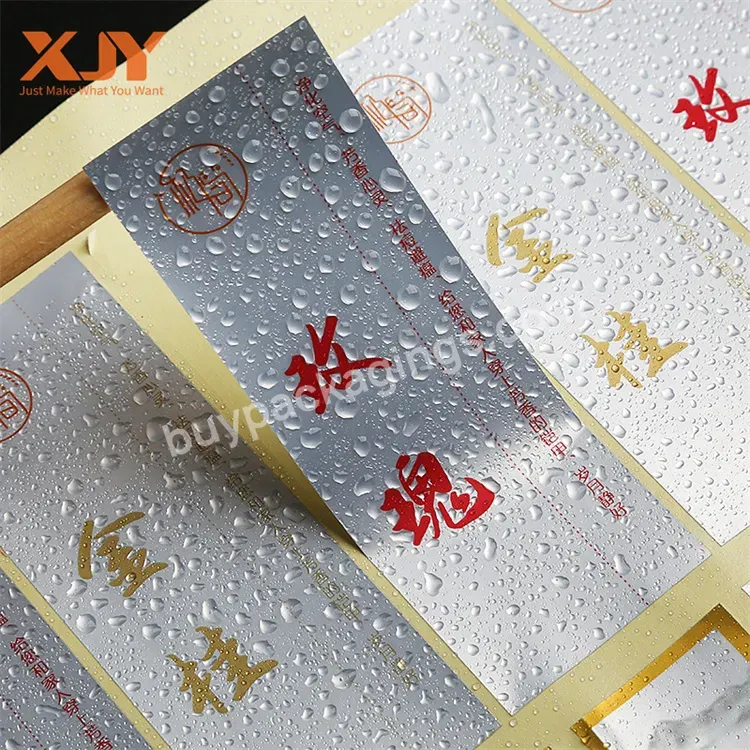 Removable Custom Hologram Vinyl Heat Transfer Matt Box Sealing Sticker Design Paper Adhesive Logo Printing Clear Sticky Labels