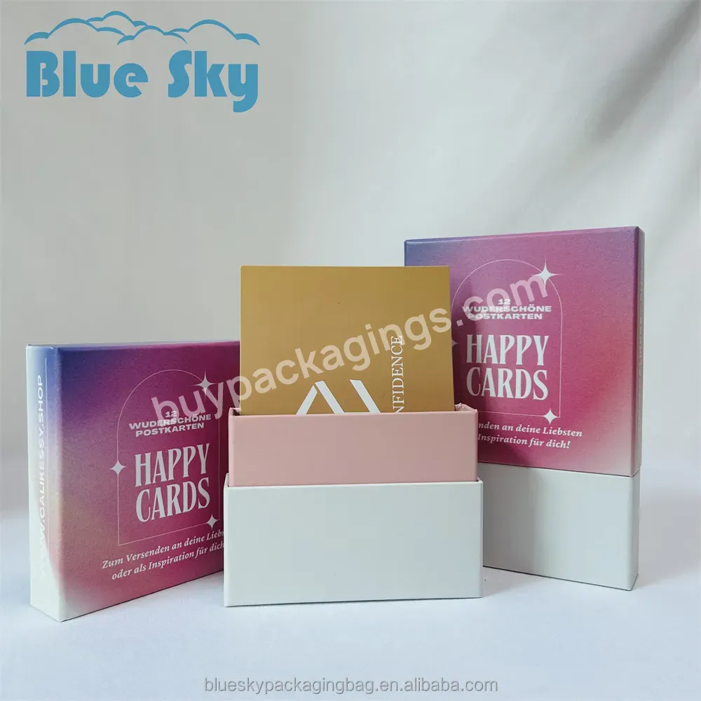 Repeated Use Of Fantastic Color Size Logo Set Card Sleeve Insert Postcard Box Business Card Thank You Card Box