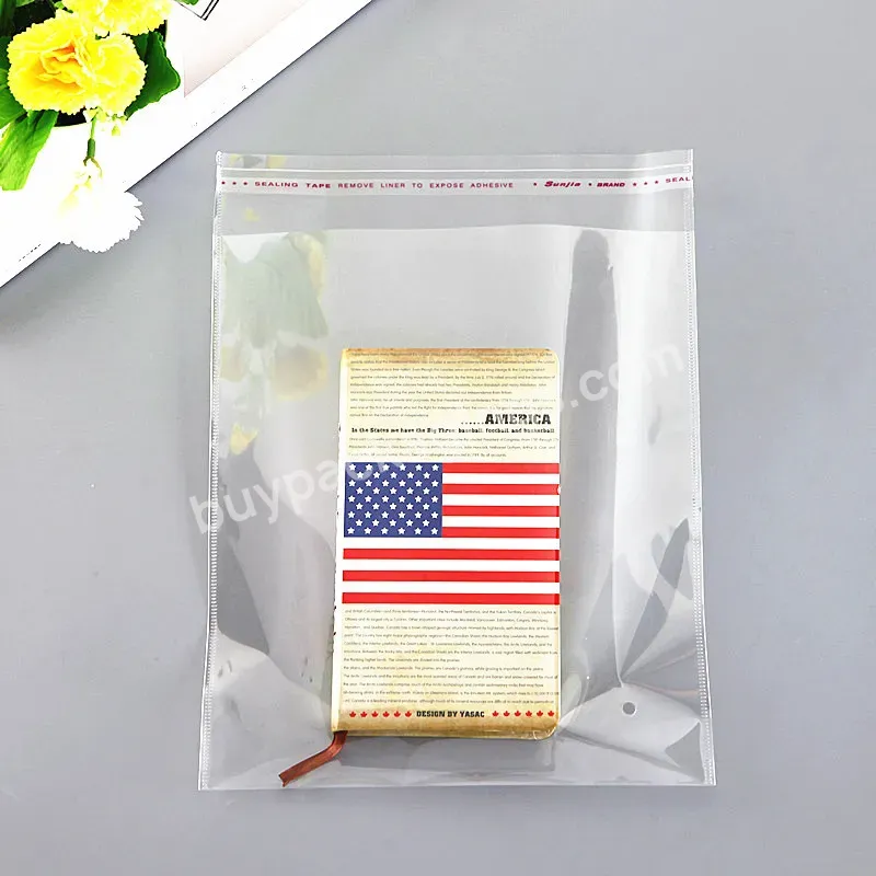 Resealable Apparel Package Opp Bag Custom Self Sealing Transparent Bag Clear Plastic Cellophane Bags