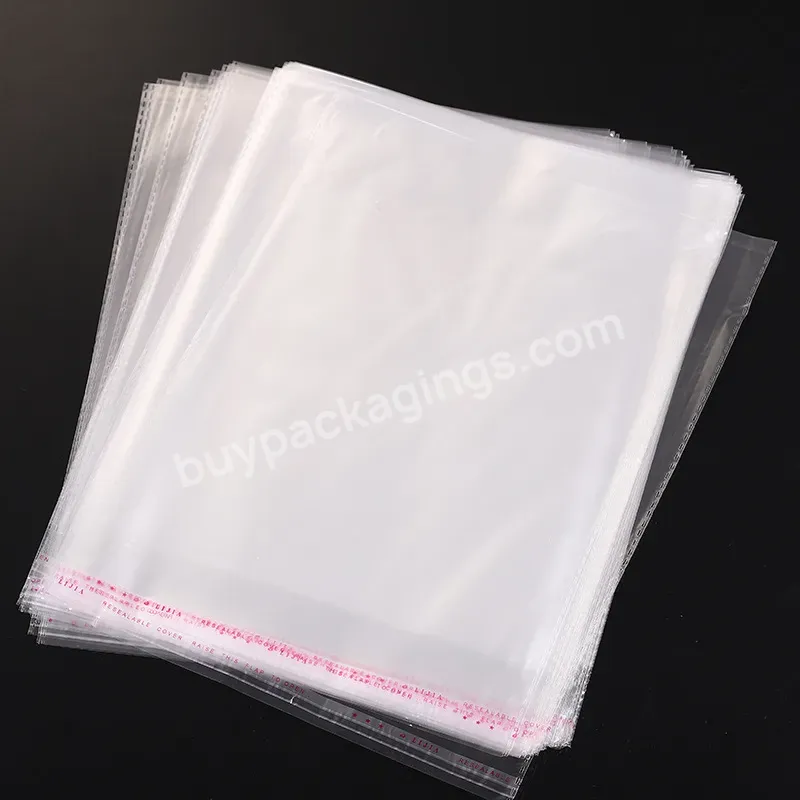 Resealable Cello Bags,Clear Self Sealing Adhesive Plastic Poly Opp Cellophane Bag With Custom Printing Logo