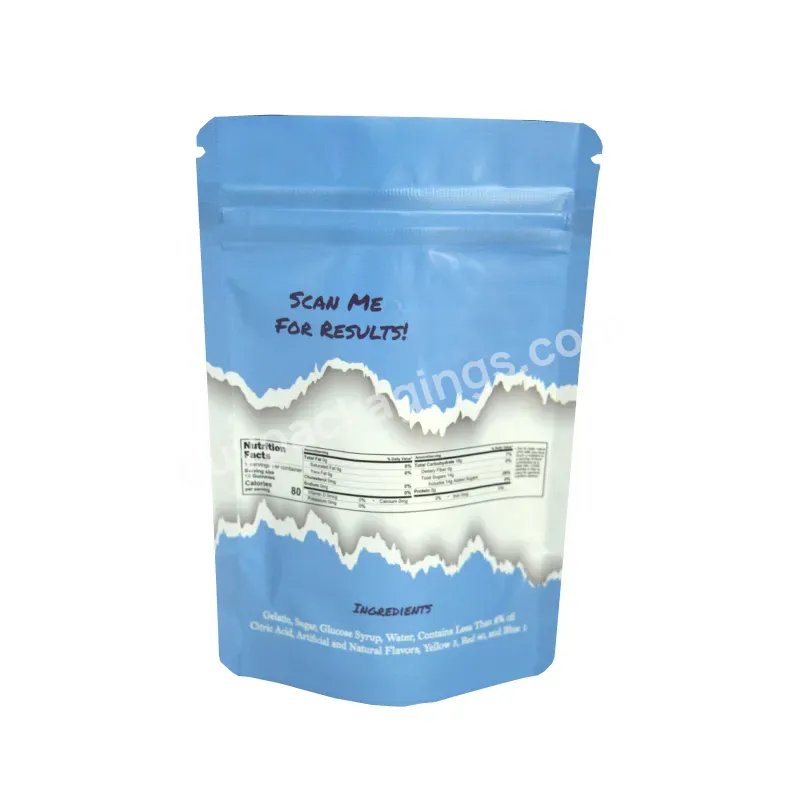 Resealable Custom Mylar Bags For Smell Proof Packaging Low Moq Customized Printed
