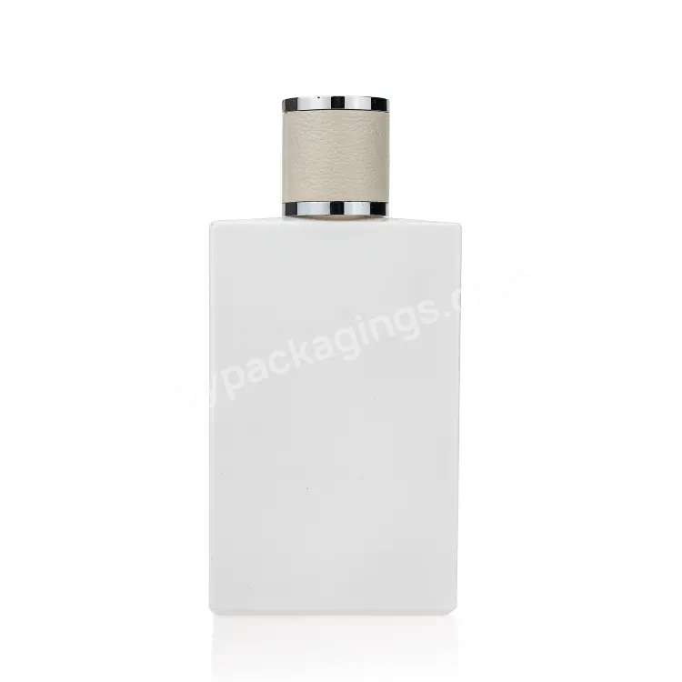 Resealable Empty Matte White Perfume Glass Bottles