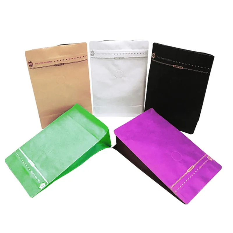Resealable Flexible Metallic Foil Pp Package Pouch Zip Tea Ziplock Coffee Zipper Bag With Ziplock
