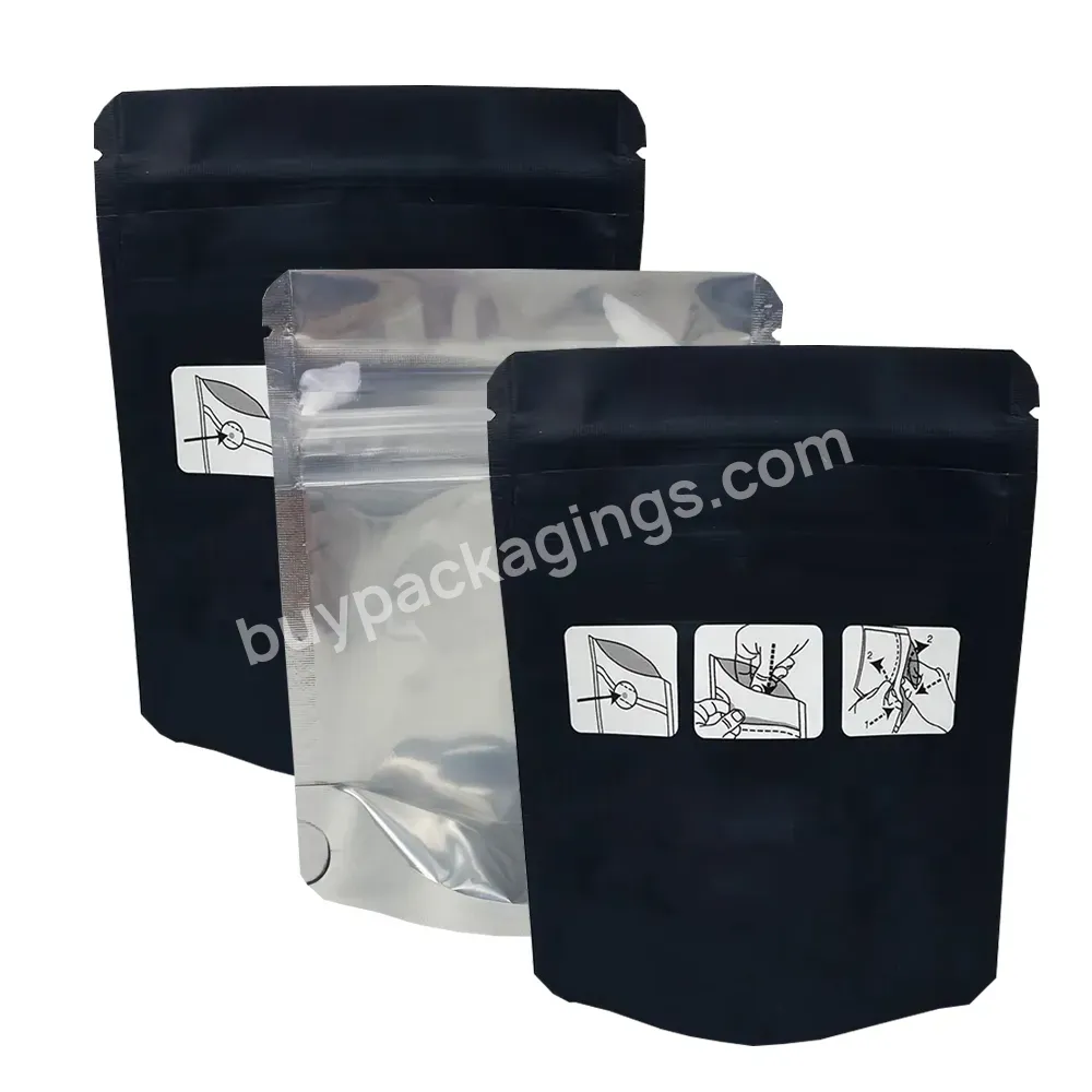 Resealable Heat Seal Plastic Bag Smell Proof 420 Packaging 3.5g Baggies Soft Touch Mylar Bag Pouch With Child Proof Zipper