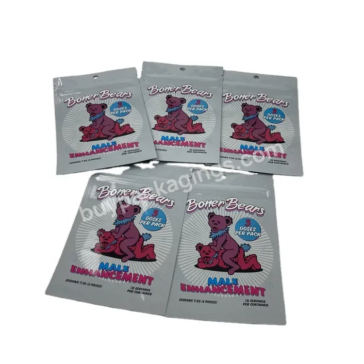 Resealable Heat Sealed Candy Sugar Digital Printed Gummies Aluminum Foil Mylar Bag Gummie Candy Packaging Sachet