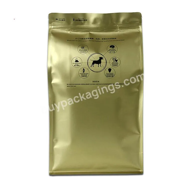 Resealable Heavy Duty Foil Laminated Slider Zip Lock Packaging Bag Dog Pet Food Bag