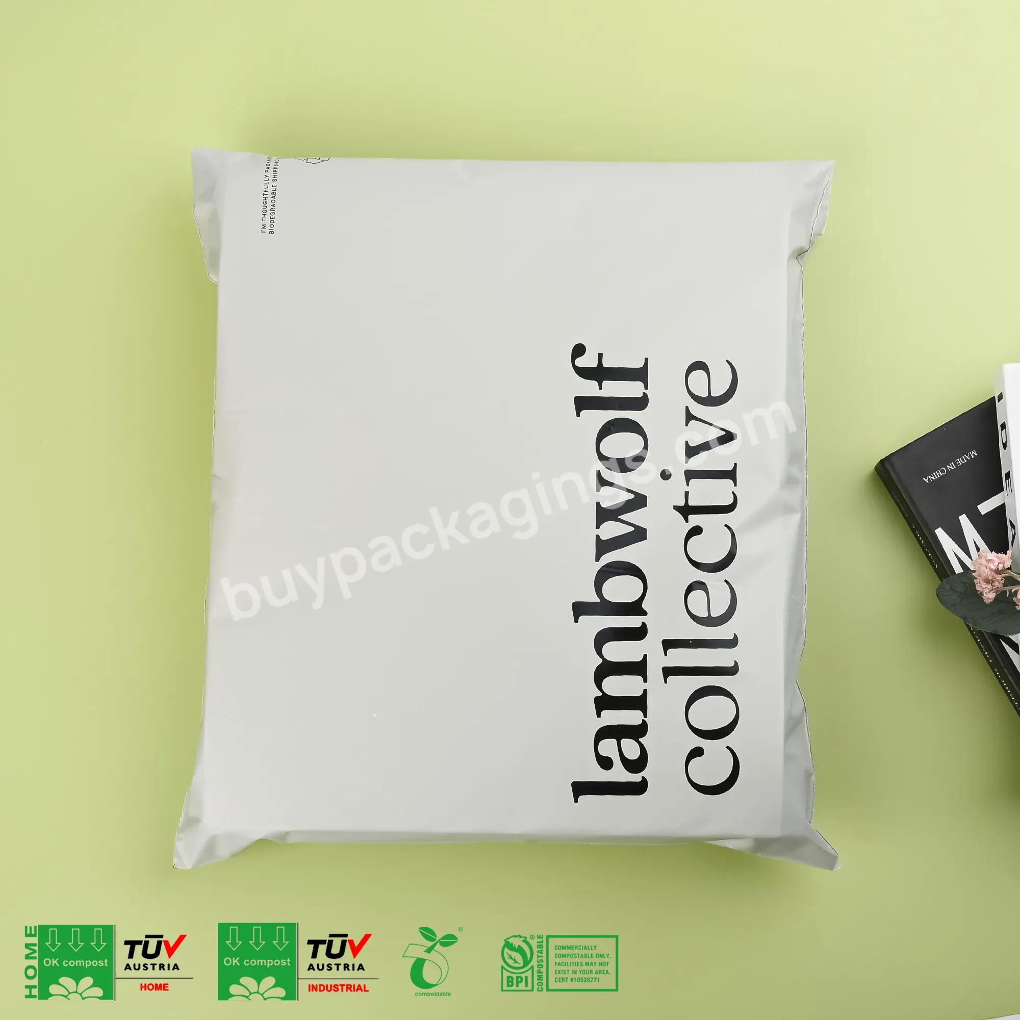 Resealable Transparent Custom Poly Bag Packaging Bolsas De Envio Eco Friendly Mailer Bioodegradable Shipping Mailing Bags