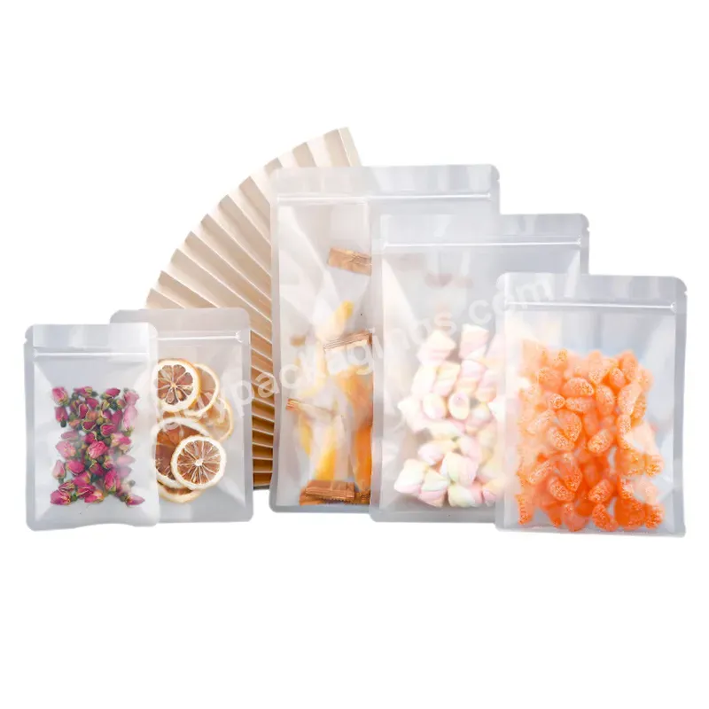 Resealable Zipper Bag Pouch Oem Food Plastic Transparent Bag Packaging