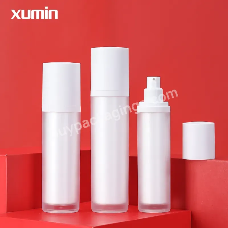 Resistant Luxury Airless Pump Bottle With Pump Cosmetic Airless Bottle 50ml 100ml 120ml White Airless Cosmetic Bottles