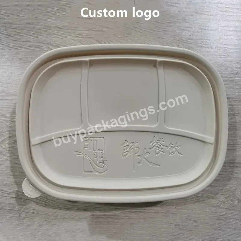 Restaurant Disposable Food Containers Wholesale Custom Plastic Compartment Lunch Box Food Takeout Containers Disposable