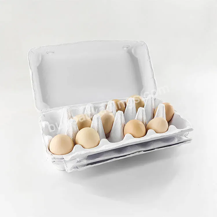 Retail Manufacturer New Promotion Biodegradable Popular Recyclable Pulp Tray Egg Cartons