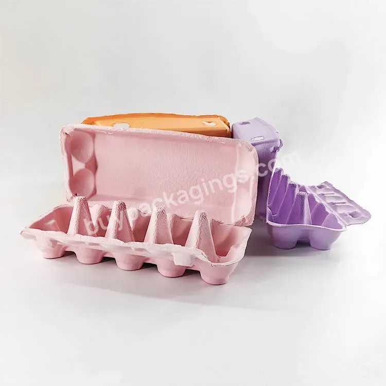 Retail Manufacturer New Promotion Recyclable Pulp Tray Packaging Paper Pulp Box Egg Cartons