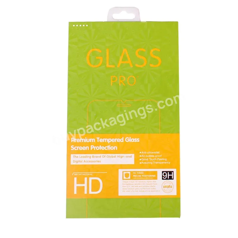 Retail Package Box Phone Screen Protector Tempered Glass Film Paper Packaging Boxes