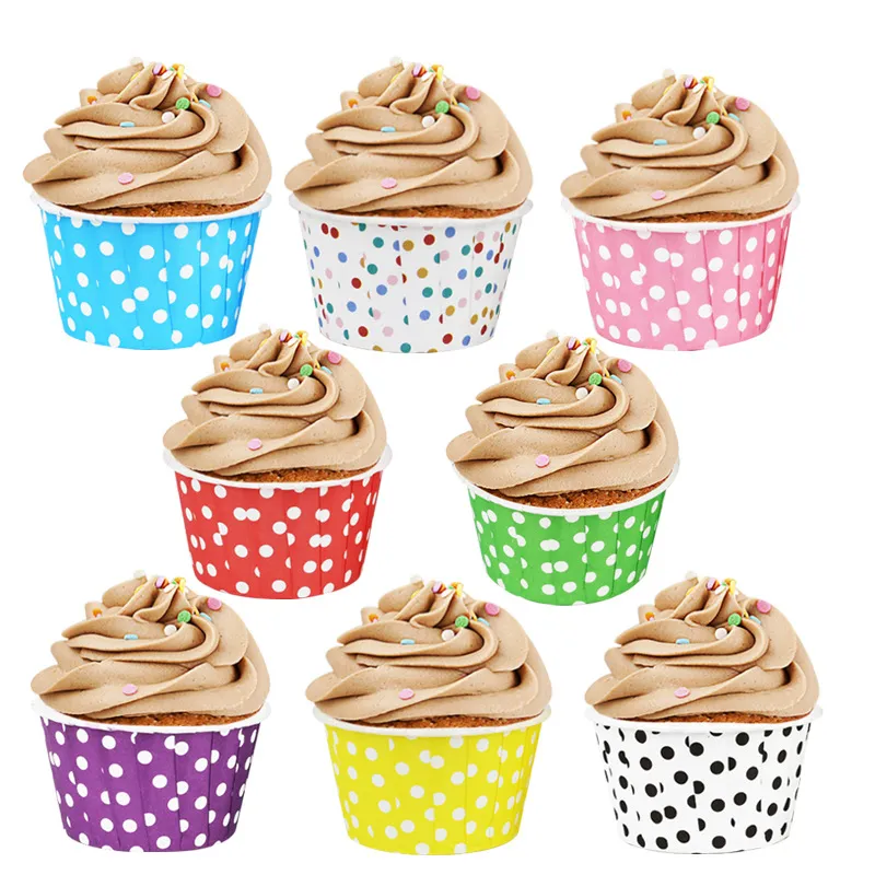 Retail Price Pe Coated cake cup grease proof round pudding black cup cake wrappers cupcake paper cups