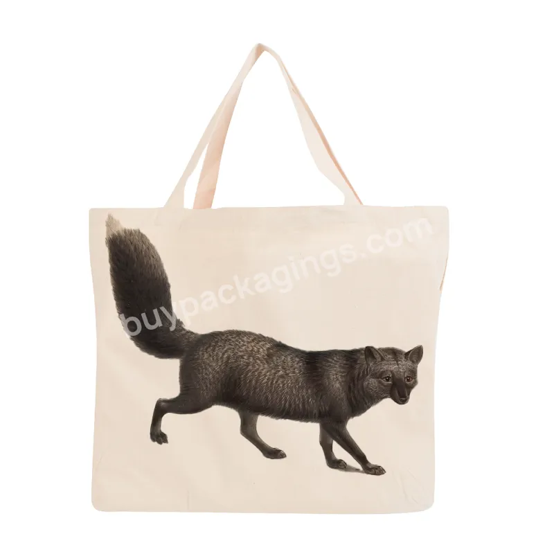 Reusable Blank Canvas Tote Bag Women Foldable Cotton Shopping Bags With Custom Logo Wholesale