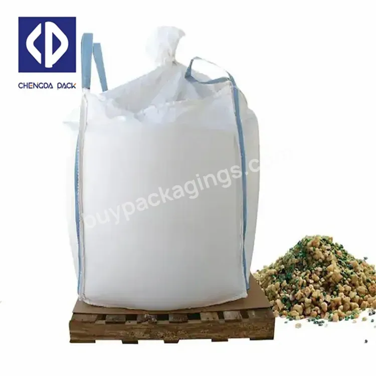 Reusable Customizable Bulk Jumbo Container 1000kg Sand Coal Heavy Duty Rope 1 Cubic Meter Big Bag For Packing Stone Bitumen