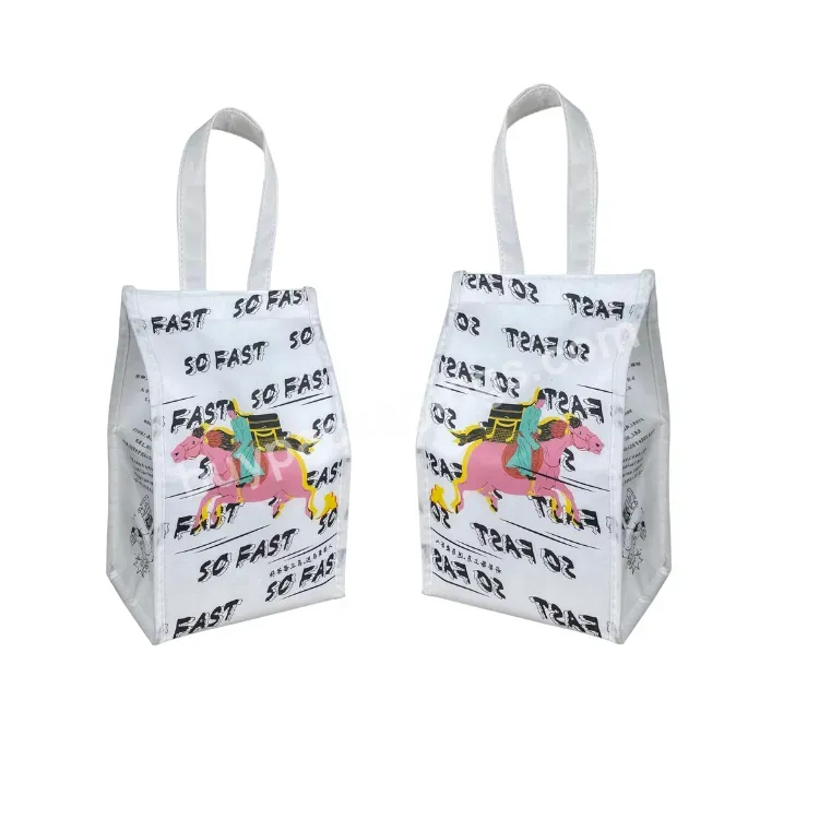 Reusable Customize Printing Colorful Waterproof Recyclable Eco Friendly Restaurant Food Non Woven Cooler Bag