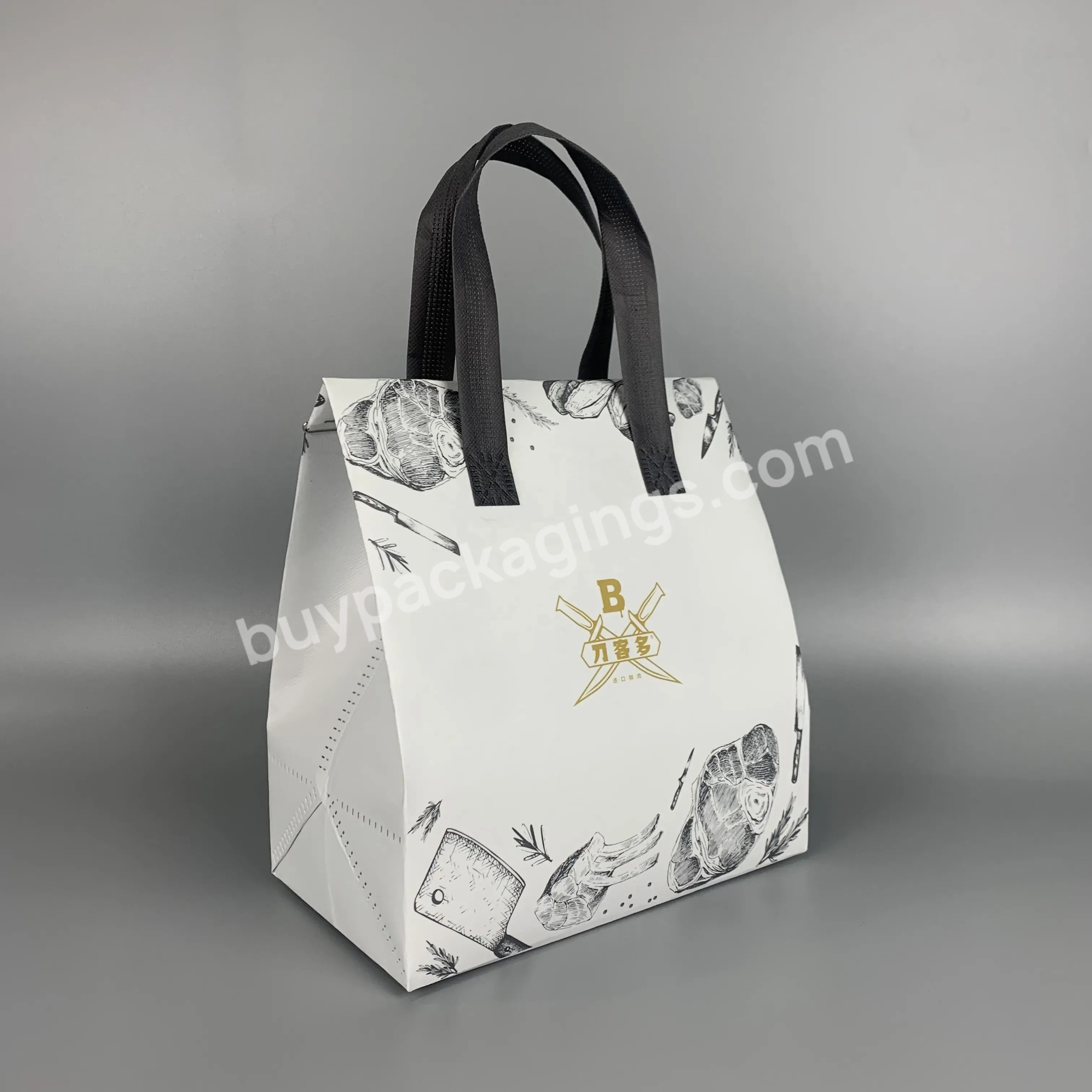 Reusable Durable Non Woven Cooler Bag Recyclable Customized Food Bag With Logo For Packaging - Buy Reusable Food Bag,Eco Cooler Bag,Thermal Bag.