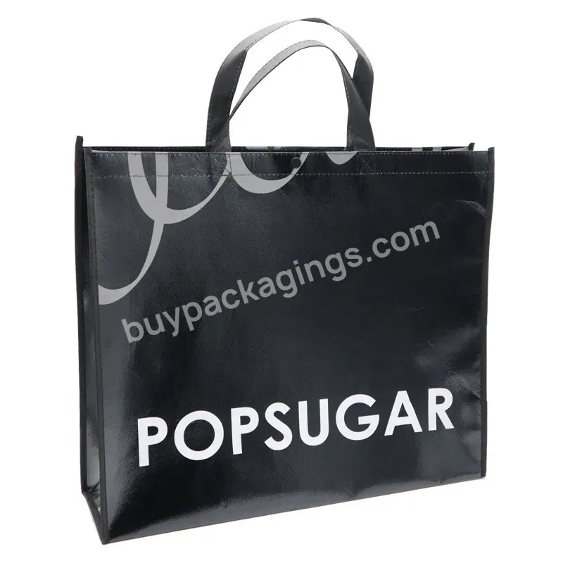 Reusable Eco Friendly Black Non-woven Fabric Bags Waterproof Pizza Packaging Bag