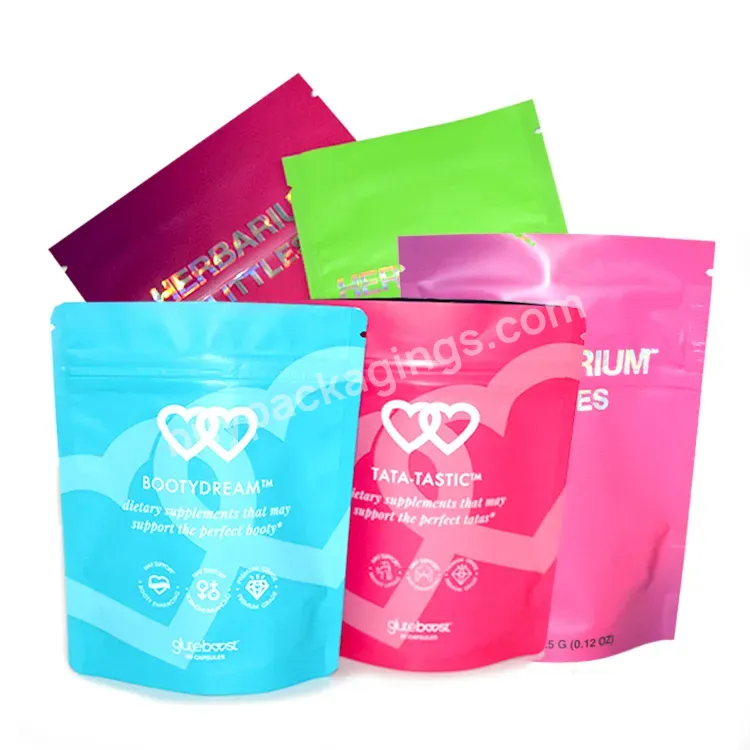 Reusable Eco-friendly Custom Own Logo Print Bottom Gusset Plastic Packing Bags