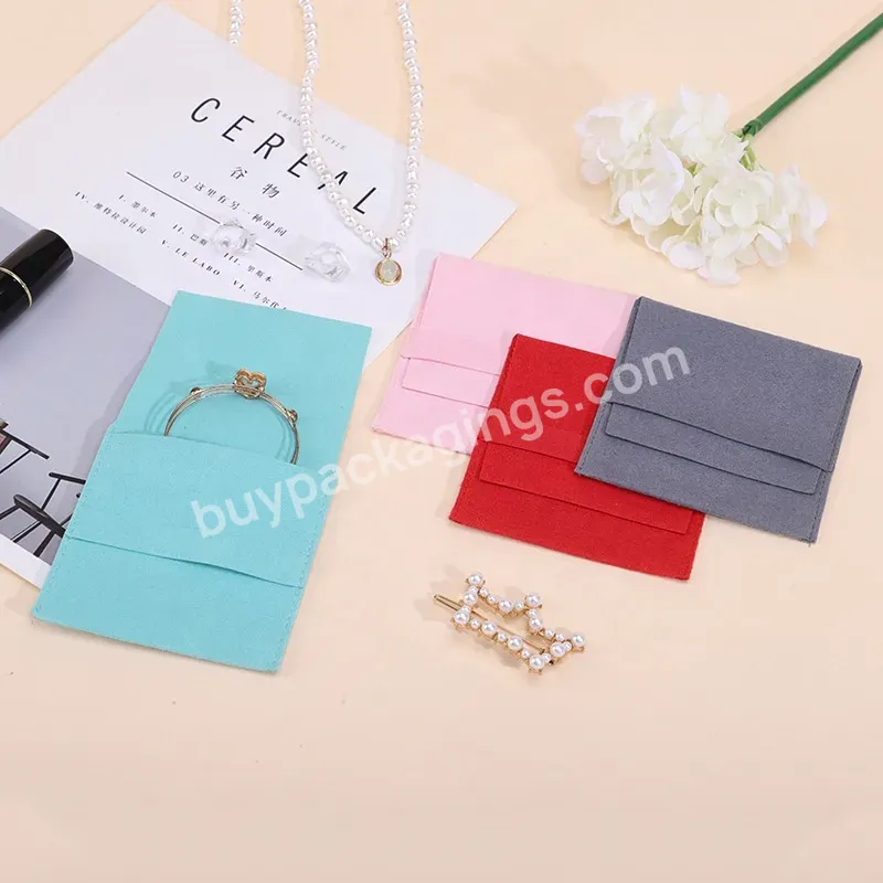 Reusable Hot Selling Mini Small Jewelry Belt Pouch Bag Custom Pattern&logo Design For Necklace Bracelet Earrings Ring