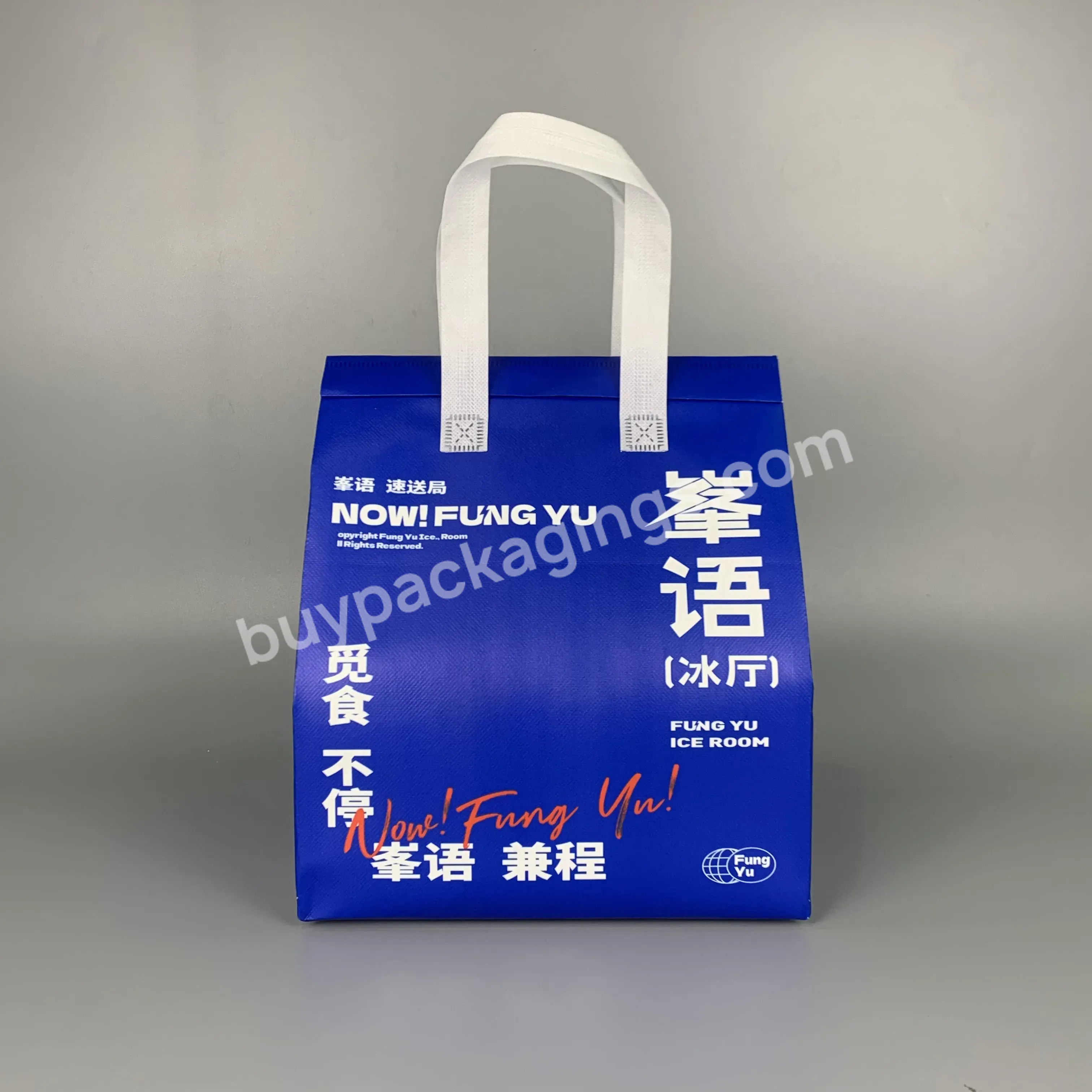 Reusable Materials Eco-friendly Foldable Customized Single Bottle Non Woven Wine Shopping Bag With Extended Handle