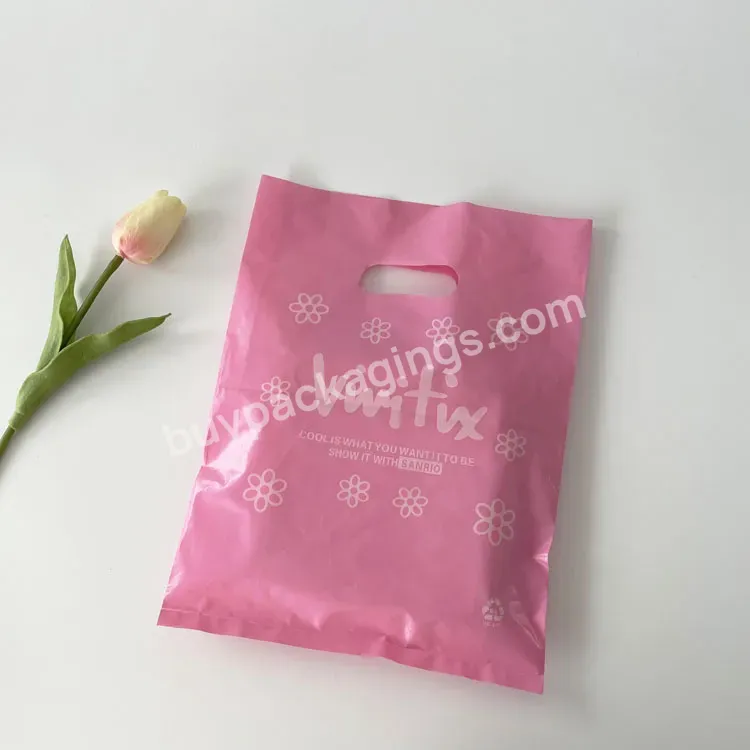 Reusable Pe Plastic Shopping Bag For Clothes/boutique Store Custom Gift Shopping Bags With Logo Printed