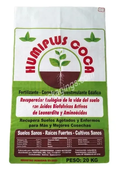 Reusable Pp Woven Urea Fertilizer Bag 25kg 50kg Pp Sacks