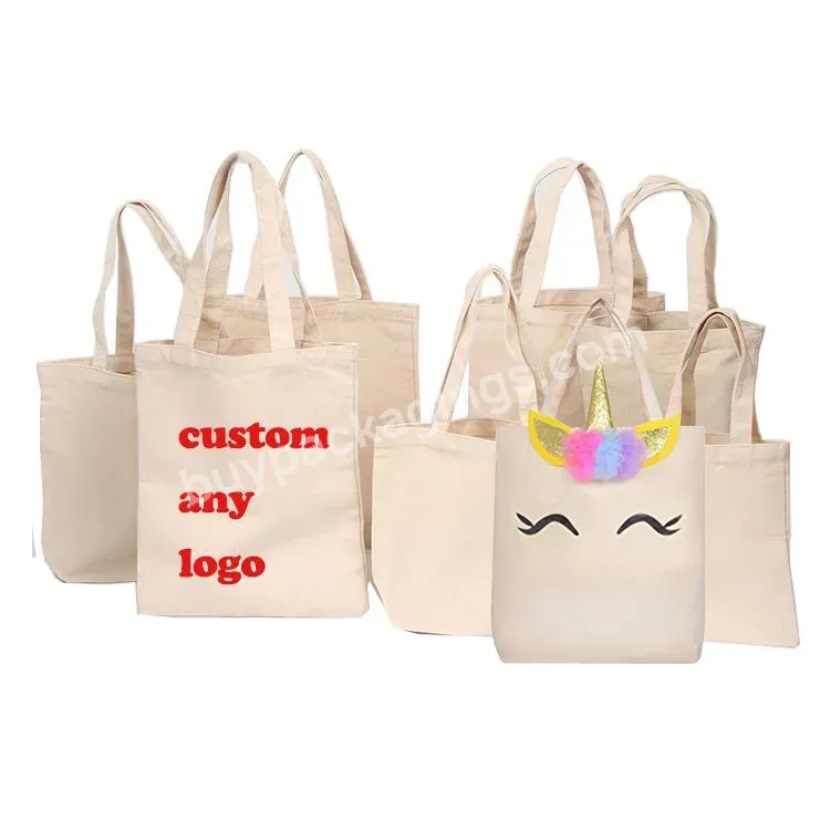 Reversible Digital Print Diy Cute Cartoon Floral Duck Cat Owl Unicorn Christmas Elegant Gift Cloth Bag Canvas Tote Bag