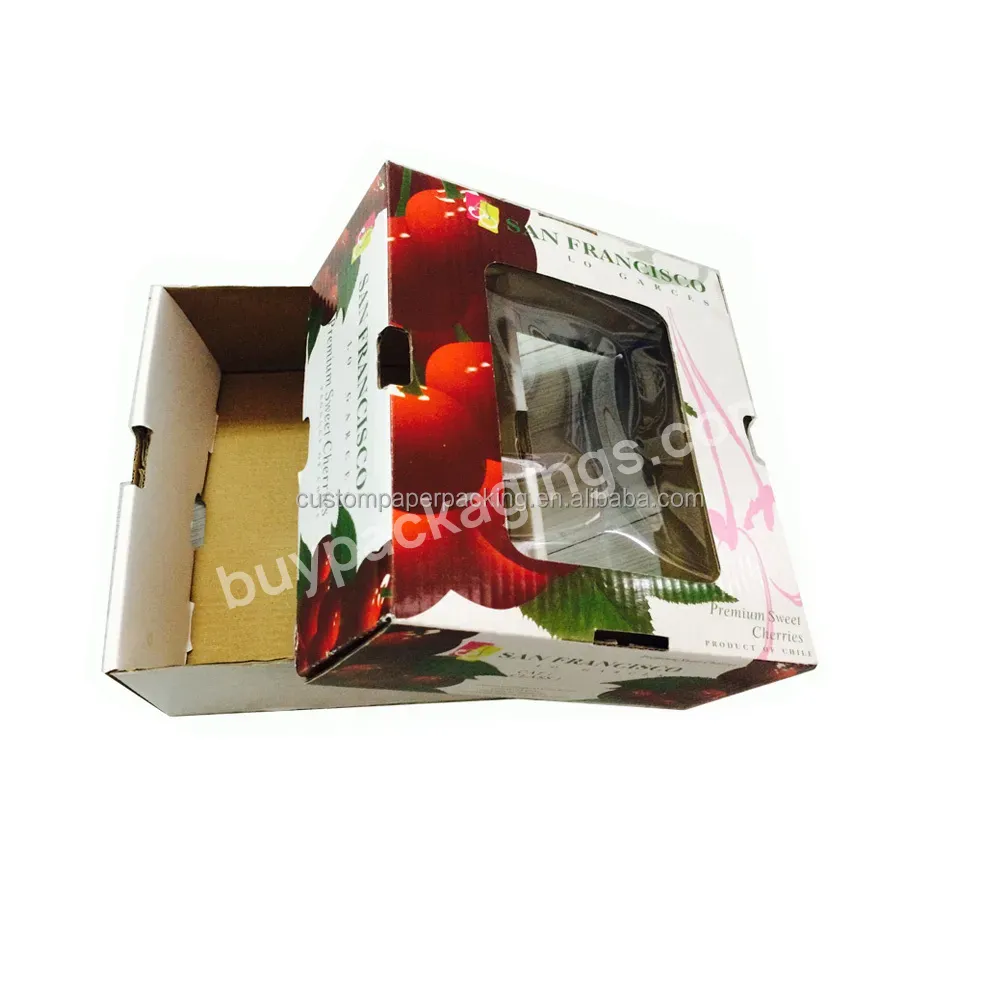 Rigid Strong Good Quality Vegetable Cardboard Gift Box Packaging Paper Box For Food Fruits Packing Shipping Box