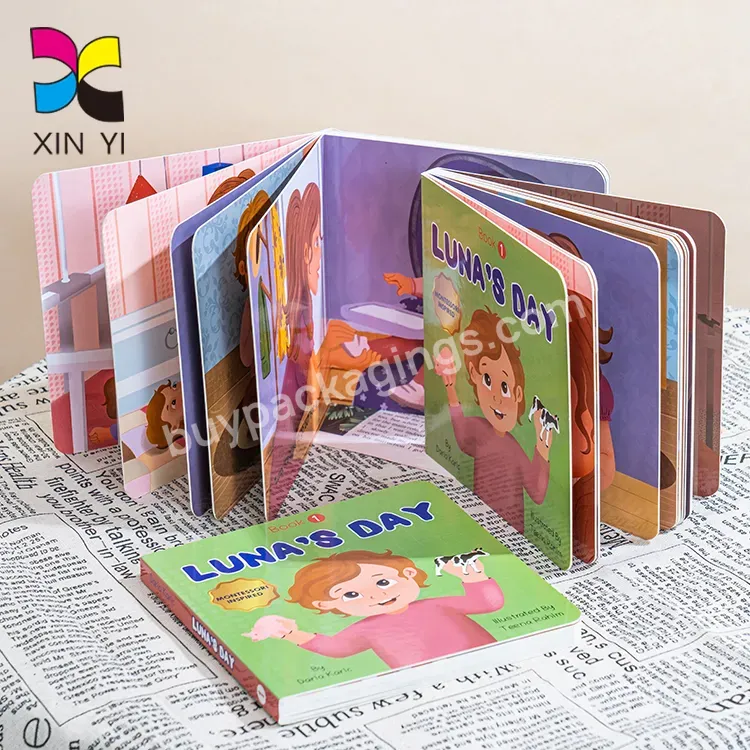 Rigid Water Proof Custom Kids Books Printing Children's Board Book