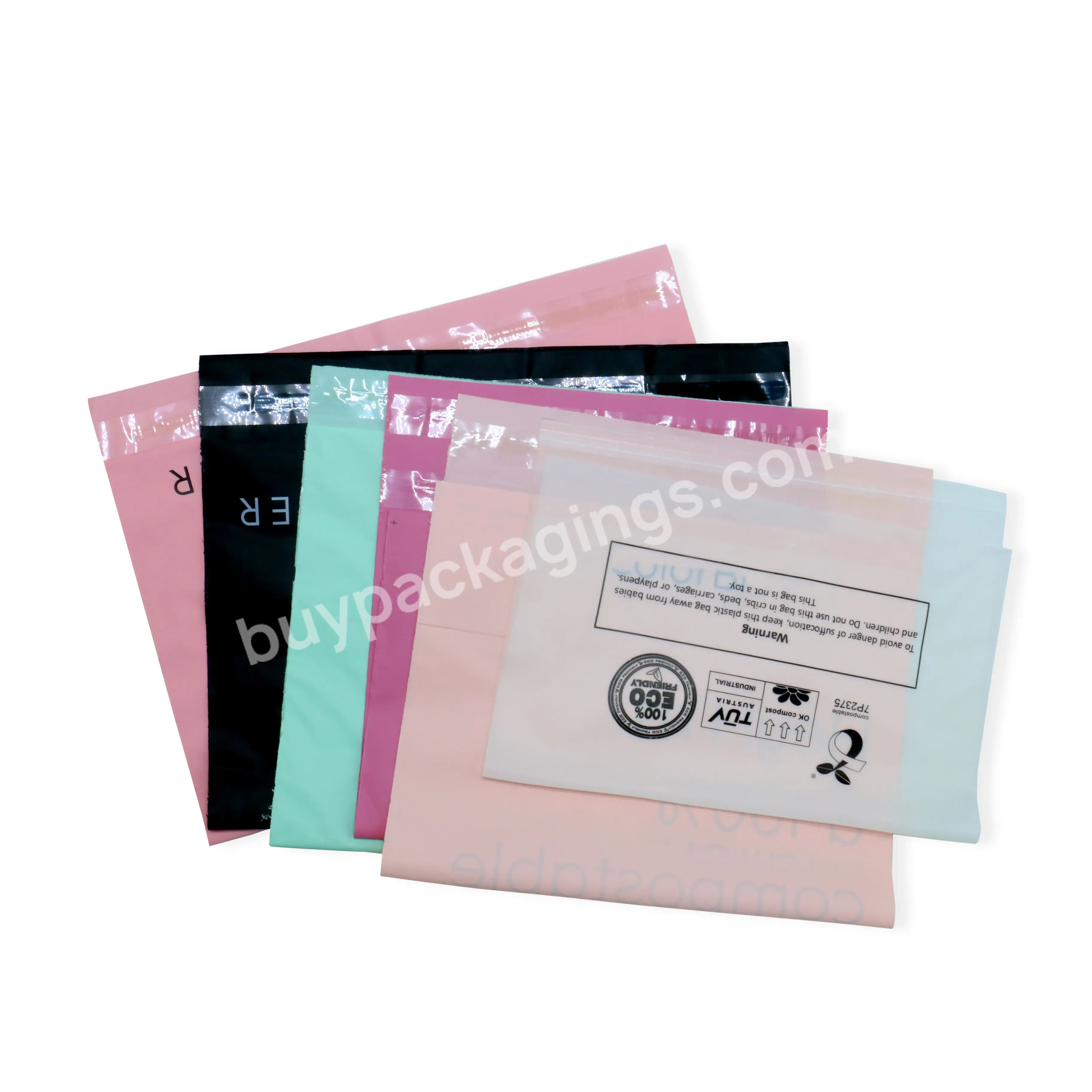 Rock-bottom Price Matte Custom Design Eco-friendly Packaging Envelopes Bag Pink Poly Mailers For Jewelry Box