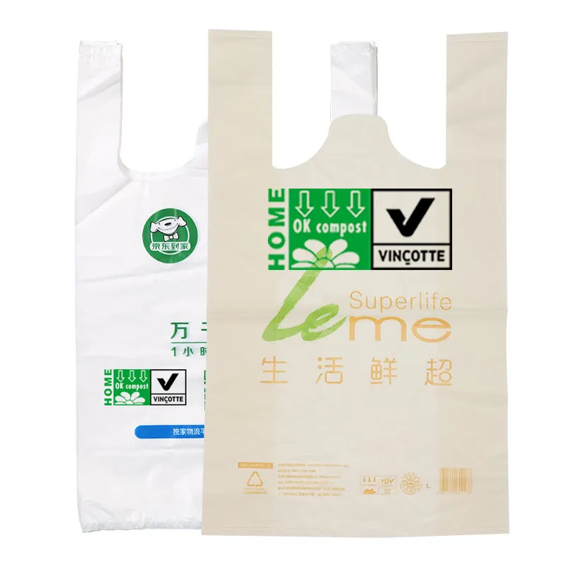 Roll Packaging Small Plastic Eco Poly Tshirt Biodegradable T-Shirt Bag